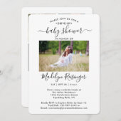 5フォトドライブバイのソーシャルディスティングベビーシャワー 招待状 (正面/裏面)