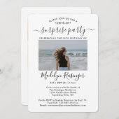 5フォトドライブバイサプライズバースデーパーティーパレード 招待状 (正面/裏面)