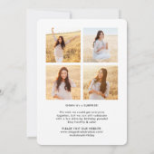 5フォトドライブバイサプライズバースデーパーティーパレード 招待状 (裏面)