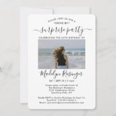 5フォトドライブバイサプライズバースデーパーティーパレード 招待状 (正面)