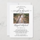 5フォトバーチャルカップルブライダルシャワーbyメール 招待状 (正面)