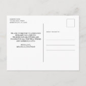 5フォトパーソナライズされたコラージュ生まれたばかりのベビー誕生 案内ポストカード (裏面)