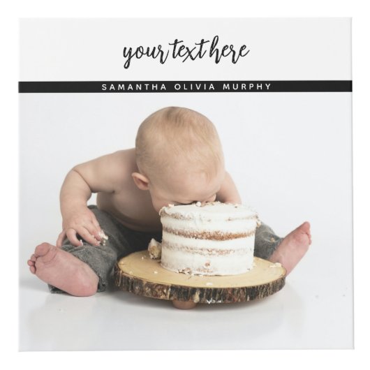 5フォトパーソナライズされたベビーラブ&ネーム思い出 フォトキューブ (右)