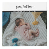 5フォトパーソナライズされたベビーラブ&ネーム思い出 フォトキューブ (正面)