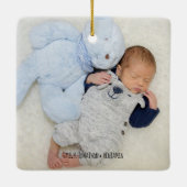 5フォトファミリーAリトルワールド-ラブブルー セラミックオーナメント (裏面)