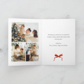 5フォトフェスティバルボホレッドクリスマスリボン シーズンカード (内部)