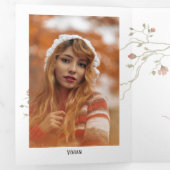 5フォトボヘミアン三折卒業カード 三つ折りクリスマスカード (内部最初)