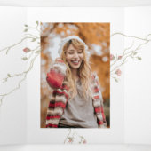 5フォトボヘミアン三折卒業カード 三つ折りクリスマスカード (内部中)