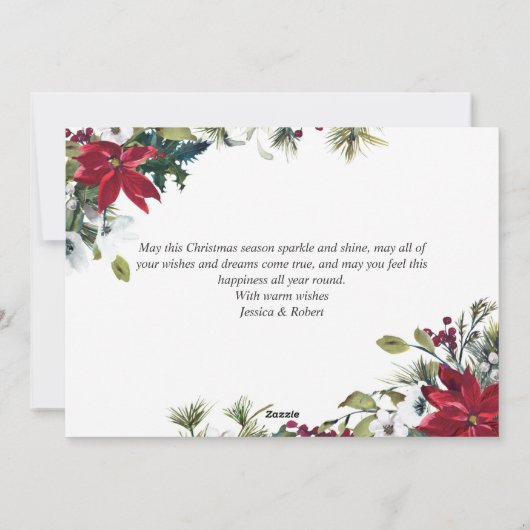 5フォトポイエレガントンセチア信じス シーズンカード (裏面)