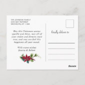 5フォトポイエレガントンセチア信じス ポストカード (裏面)