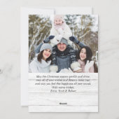 5フォトメリークリスマスレッドファームトラック シーズンカード (裏面)