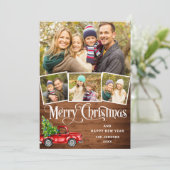 5フォトメリークリスマスレッドファームトラック シーズンカード (スタンド正面)