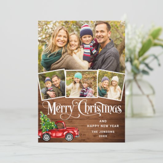 5フォトメリークリスマスレッドファームトラック シーズンカード (スタンド正面)