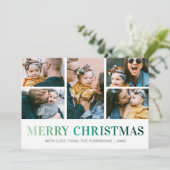 5フォトモダンコラージクリスマス シーズンカード (スタンド正面)