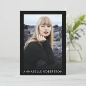 5フォトモモダンデルのアクターCompカード 招待状 (スタンド正面)