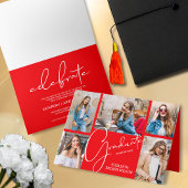 5フォトレッド卒業 招待状