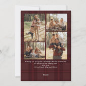 5フォトレトロクリスマスプレッドグリーティング シーズンカード (裏面)