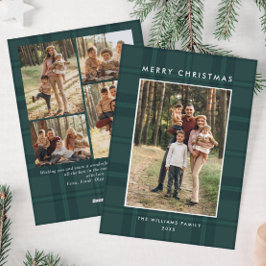 5フォトレトロクリスマスプレッドグリーティング シーズンカード