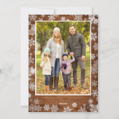 5フォトレトロクリスマスレッドトラックのグリーティ素朴ング シーズンカード (裏面)