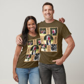 5フォト最高のパパ20XX木目対角線 Tシャツ (ユニセックス)