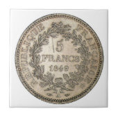 5フランの硬貨1849年 タイル (正面)