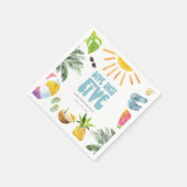 5プール誕生日パーティーに飛び込む スタンダードカクテルナプキン (角)