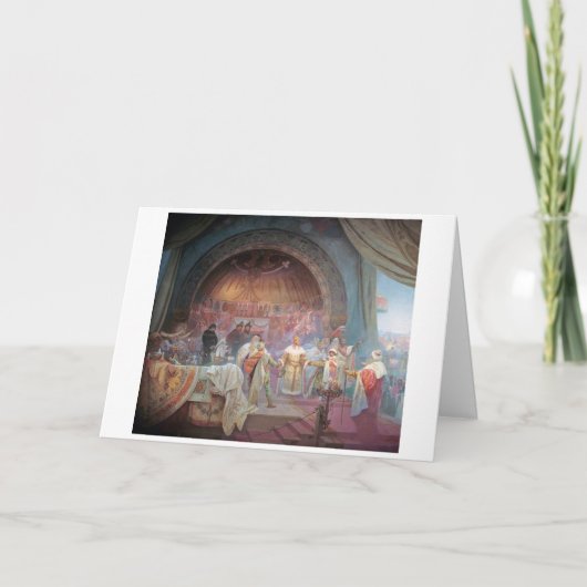 #5ボヘミアン・キング・プレミslオタカルIIミュシャ カード (正面)