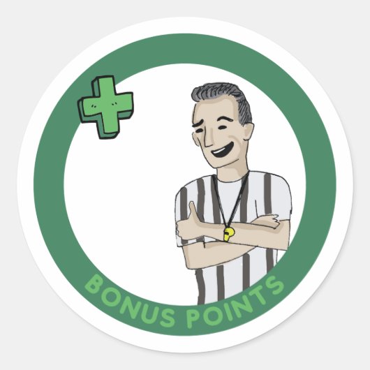 5ポイントのパーティー ラウンドシール (正面)