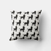 5ポードルドッグプリント化粧枕 クッション (裏面)