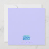 5マカロン誕生日招待状 招待状 (裏面)