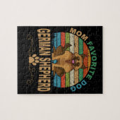 5マムドッグお気に入りのドイツの羊飼い ジグソーパズル (横)