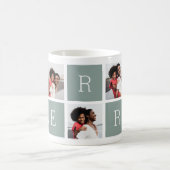 5メリーフォトコラージュのクリスマス コーヒーマグカップ (中央)