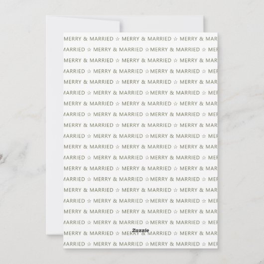 5メリー枚結婚したの写真ホリーと松の新婚 シーズンカード (裏面)