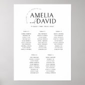 5モダンテーブルようこそ座席表 ポスター (正面)