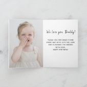 5モダンフォトコラージュパパハッピーパパズデイカード カード (内部)