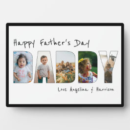5モダンフォトコラージュDaddy Faters Day Keepsake フォトプラーク