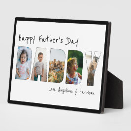 5モダンフォトコラージュDaddy Faters Day Keepsake フォトプラーク