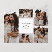 5モダンフォト結婚式招待状 ポストカード (正面)