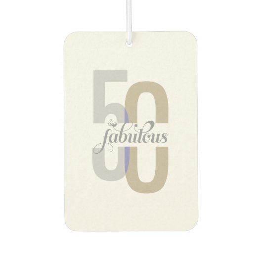 5モダン位とエレガント素晴らしい50誕生日 カーエアーフレッシュナー (正面)