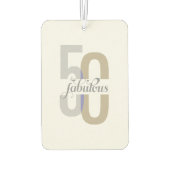 5モダン位とエレガント素晴らしい50誕生日 カーエアーフレッシュナー (裏面)