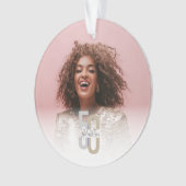 5モダン位・素晴らしい50誕生日エレガント オーナメント (正面)