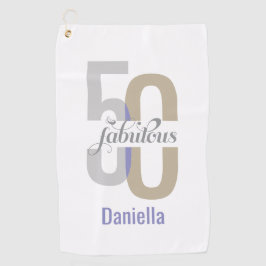 5モダン位・素晴らしい50誕生日エレガント ゴルフタオル