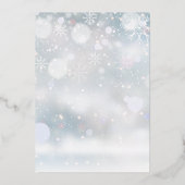 5モダン枚のコラージュのクリスマス金ゴールド 箔シーズンカード (裏面)