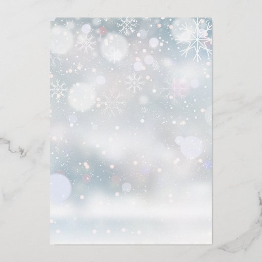 5モダン枚のコラージュのクリスマス金ゴールド 箔シーズンカード (裏面)