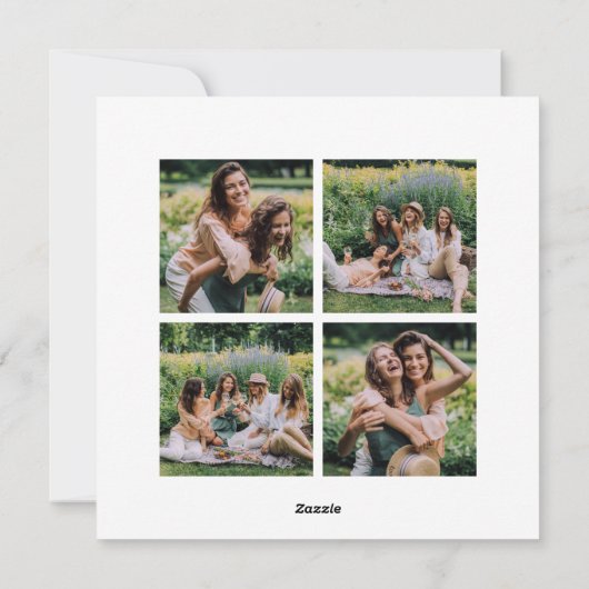 5モダン枚のコラージュ | ガレンティンの日 シーズンカード (裏面)