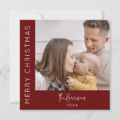 5モダン枚のコラージュ |クリスマス シーズンカード (正面)