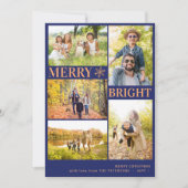 5モダン枚の写真金ゴールドスノーフレーク海軍 シーズンカード (正面)