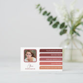 5モダン色はっきりしたタブ 名刺 (スタンド正面)