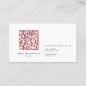 5モダン色はっきりしたタブ 名刺 (裏面)