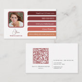 5モダン色はっきりしたタブ 名刺 (正面/裏面)